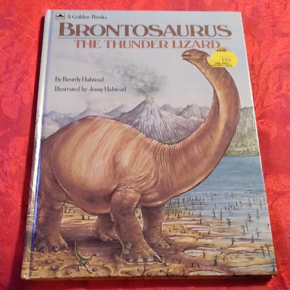 4/$20 Vintage, Brontosaurus: The Thunder Lizard Hardcover Dinosaur Book